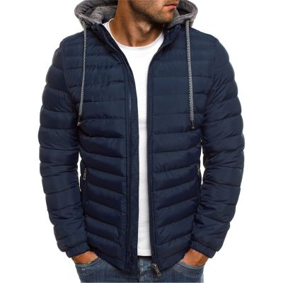 Uillui Winter Coats for Men Casual Lightweight Packable Puffer Jacket Outdoor Quilted Hooded Puffy Down Coat for Snow Ski