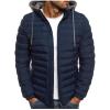 Uillui Winter Coats for Men Casual Lightweight Packable Puffer Jacket Outdoor Quilted Hooded Puffy Down Coat for Snow Ski view 2