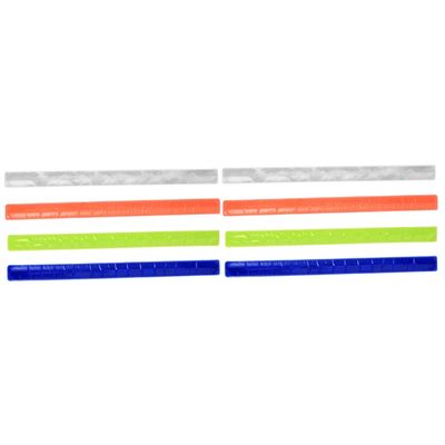 BESPORTBLE 16pcs Reflective Armband for Night Running Pvc Wrist Band Slap Bands Safety Armband Reflective Bracelets for Walking Hiking Jogging Random Color