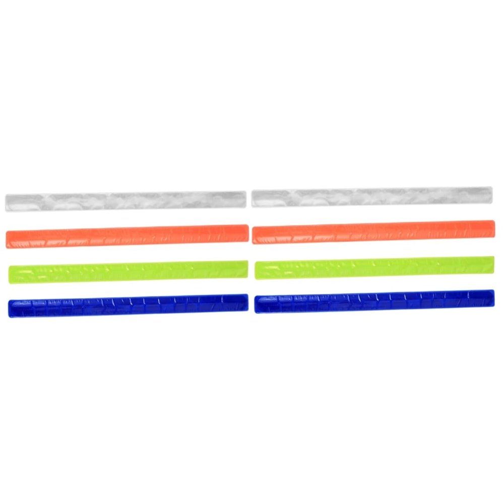 BESPORTBLE 16pcs Reflective Armband for Night Running Pvc Wrist Band Slap Bands Safety Armband Reflective Bracelets for Walking Hiking Jogging Random Color