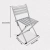2-Pack Folding ChairMetal Folding Chair, Portable Chairs for Adults, Suitable for Beach, Fishing, Traveling, Camping, Etc. (Size : M) view 2