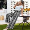 Arolina Palazzo Pants for Women Dressy Casual Wide Leg Pants for Women Stretchy Flowy High Waist Lounge Pants Trousers view 3