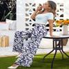 Arolina Palazzo Pants for Women Dressy Casual Wide Leg Pants for Women Stretchy Flowy High Waist Lounge Pants Trousers view 3