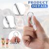 Yaocom 500 Pcs 2" Spring Snap Hooks Bulk Small Aluminum Alloy Clip Keychain Spring Snap Hook for Hanging Camping Hiking Traveling Fishing Outdoor (Silver) view 3