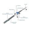 151cm Mini Folding Fishing Rod Foldable Telescopic Fighing Pole Fishing Rod Reel Combo with Fishing Lures Line Carp view 4