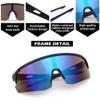 FEISEDY Cycling Sunglasses for Men Women, Sports Glasses for Youth Running Baseball Shades UV400 Protection B0108 view 4
