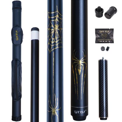 CUEELF Pool Cue Stick Spider Professional Billiard Pool Cue Stick Low Deflection Pool Stick with Case