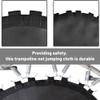 CBLdF Replacement Trampoline Jumping Mat for 12 Ft 72/80 BucklesRound Frame,High-Elastic PP Weather-Resistant Mat Spring Not Included Household-A: 8 feet - 2.44m (48 Buttons) view 3