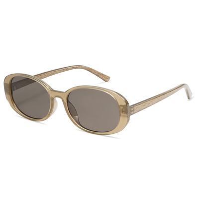 Appassal Retro Oval Sunglasses Women Men Trendy 2025 Sun Glasses Sunnies UV400 Protection AP3661 Light grey/Grey