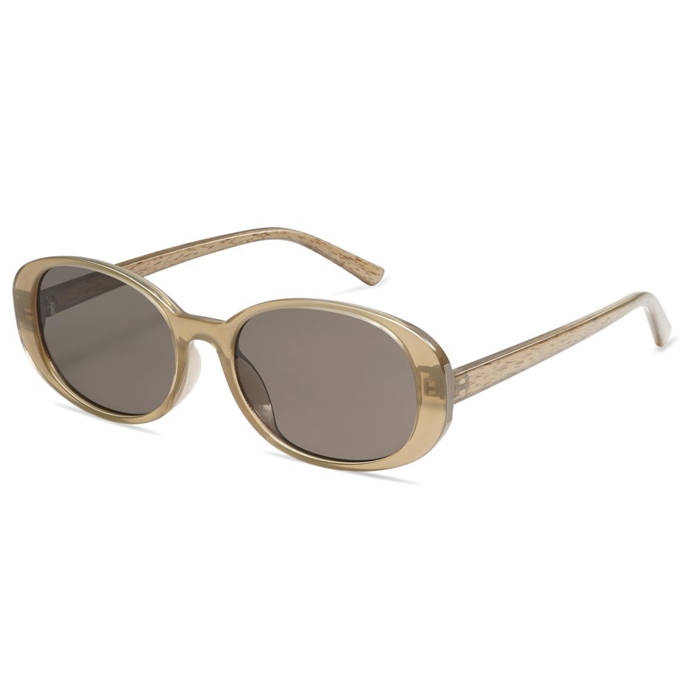Appassal Retro Oval Sunglasses Women Men Trendy 2025 Sun Glasses Sunnies UV400 Protection AP3661 Light grey/Grey
