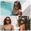 Appassal Retro Oval Sunglasses Women Men Trendy 2025 Sun Glasses Sunnies UV400 Protection AP3661 Light grey/Grey view 2