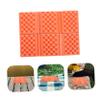 BESPORTBLE 8pcs Lightweight Xpe Camping Cushion Folding Picnic Mat for Outdoor Activities Portable Sitting Pad for Hiking and Travel Orange view 3