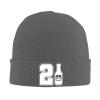 21st Birthday Funny Beer Classic Warm Winter Hats Unisex Knit Beanie Cap Cuffed Plain Skull Knit Hat Deep Heather view 1