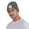 21st Birthday Funny Beer Classic Warm Winter Hats Unisex Knit Beanie Cap Cuffed Plain Skull Knit Hat Deep Heather view 4