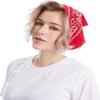 MissShorthair Large Bandana cotton Handkerchiefs Head Bandanas for Men Red Bandana hankies Packs Paisley Bandanas view 4