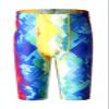 DEVOROPA Boys' Swim Jammers Youth Competitive Swim Team Suit Quick Dry Athletic Swimming Shorts UPF 50+ Abstract F XL view 1