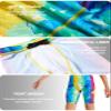 DEVOROPA Boys' Swim Jammers Youth Competitive Swim Team Suit Quick Dry Athletic Swimming Shorts UPF 50+ Abstract F XL view 4