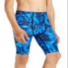 DEVOROPA Boys' Swim Jammers Youth Competitive Swim Team Suit Quick Dry Athletic Swimming Shorts UPF 50+ Abstract B M view 2