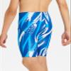 DEVOROPA Boys' Swim Jammers Youth Competitive Swim Team Suit Quick Dry Athletic Swimming Shorts UPF 50+ Abstract E L view 3