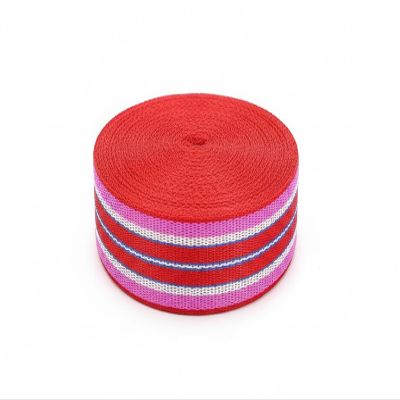 Basrah NIWAR Nylon Webbing 2 inch Strap Webbing Straps Backpack Straps Nylon 60 Yards Webbing Strapping for Seatbelt, Bag, Luggage (Pink,60 Yards)