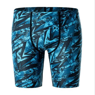 DEVOROPA Boys' Swim Jammers Youth Competitive Swim Team Suit Quick Dry Athletic Swimming Shorts UPF 50+ Abstract D S