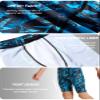 DEVOROPA Boys' Swim Jammers Youth Competitive Swim Team Suit Quick Dry Athletic Swimming Shorts UPF 50+ Abstract D S view 4