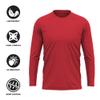 Campus Lab Shippensburg University Adult Men's Sport Long Sleeve Primary Logo, Red, X-Large view 4