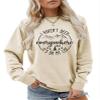 Pifnxtamy Sweatshirts for Women I Haven't Been Everywhere But It's On My List Graphic Tee Soft Comfy Crewneck Tops view 1