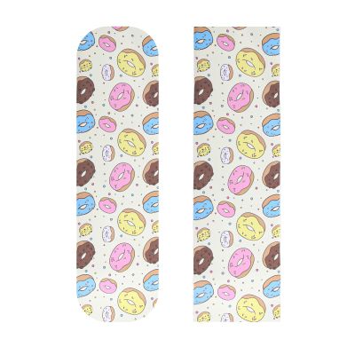 ZUEXT 9" x 33" Skateboard Grip Tape, 2Pack Donut Waterproof Longboard Grip Tape, Bubble Free Non Slip Scooter Griptape for Rollerboard Stairs Pedal Wheelchair Step (23x84cm)