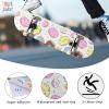 ZUEXT 9" x 33" Skateboard Grip Tape, 2Pack Donut Waterproof Longboard Grip Tape, Bubble Free Non Slip Scooter Griptape for Rollerboard Stairs Pedal Wheelchair Step (23x84cm) view 3