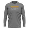 Campus Lab New York Institute of Technology Adult Men's Sport Long Sleeve Primary Logo, Charcoal, X-Large view 1