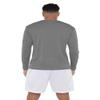 Campus Lab New York Institute of Technology Adult Men's Sport Long Sleeve Primary Logo, Charcoal, X-Large view 2