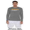 Campus Lab New York Institute of Technology Adult Men's Sport Long Sleeve Primary Logo, Charcoal, X-Large view 3