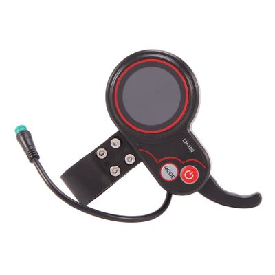 ALOEU LCD-LH100 24V/36V/48V/60V 5 Pins Electric Bike Display Thumb Throttle Speedometer Control Panel for Electric Scooter, Black