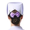 ALOEU Headband Nurse Cap Costume Women's Swallowtail Hat for Nursing School Ceremony, Pinning Ceremony(White) view 4