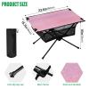SDMKA Pink Theme Outdoor Folding Table for Camping, Beach & Picnic  Portable, Easy-to-Carry Camping Side Table with Durable Bag for BBQ, Camp Use view 3