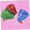 BESPORTBLE 18 Pcs Plastic Dance Pom Poms for Cheerleader Costumes Party Accessory Set Sports Cheer Pom Poms Glitter Cheerleader Poms Ball Dance Fancy Dress Party Supplies view 3