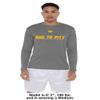Campus Lab University of Pittsburgh Adult Men's Sport Long Sleeve School Spirit Collegiate, Charcoal, Medium view 3