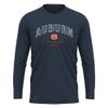 Campus Lab au Adult Men's Sport Long Sleeve Curved Name Collegiate, Navy, Medium view 1