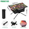 SDMKA Mushrooms Outdoor Folding Table for Camping, Beach & Picnic  Portable, Easy-to-Carry Camping Side Table with Durable Bag for BBQ, Camp Use view 3