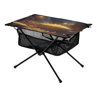 SDMKA Popcorn Cinema Outdoor Folding Table for Camping, Beach & Picnic  Portable, Easy-to-Carry Camping Side Table with Durable Bag for BBQ, Camp Use