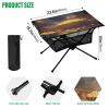 SDMKA Popcorn Cinema Outdoor Folding Table for Camping, Beach & Picnic  Portable, Easy-to-Carry Camping Side Table with Durable Bag for BBQ, Camp Use view 3