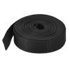 MECCANIXITY Lightweight Polypropylene Webbing Strap 1 1/2" 10 Yard Backpack Strapping Band Black for Outdoor Luggage Cargo Straps view 1