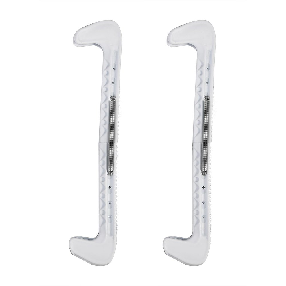 MUNEFE Skate uards, Plastic Field Hockey Puck Skate uards, Skate uards Replaceable Parts for Fiure Skatin(White)