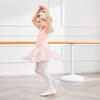 Zaclotre Girls Dance Leotards Short Sleeve Ballet Dress with Double Layer Skirt Pink Leotard for Dance Size 10-11 Years view 4