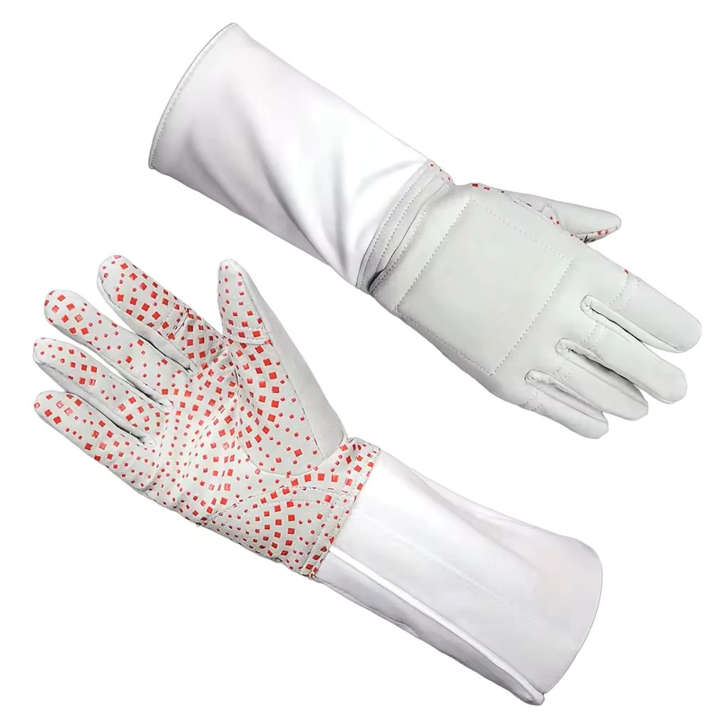 Fencing Club Fencing Glove, 3-Weapon Washable, Pro-Grip Silicone Design, Foil Epee and Saber, Competition Approved (10, Left)