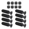 rockible 8Pcs Foosball Game Handle with 8 End Plug Table Soccer Easy Install Rod Practical Replace Components Parts Stopper Kids view 1