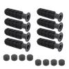 rockible 8Pcs Foosball Game Handle with 8 End Plug Table Soccer Easy Install Rod Practical Replace Components Parts Stopper Kids view 2