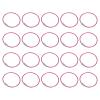 PATIKIL 5.9" Length Wire Keychain Cable, 20 Pack Stainless Steel 2mm Key Ring Loop for Outdoor Hiking Hanging Luggage Tag Keys ID Card, Pink view 1