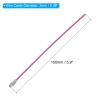 PATIKIL 5.9" Length Wire Keychain Cable, 20 Pack Stainless Steel 2mm Key Ring Loop for Outdoor Hiking Hanging Luggage Tag Keys ID Card, Pink view 2
